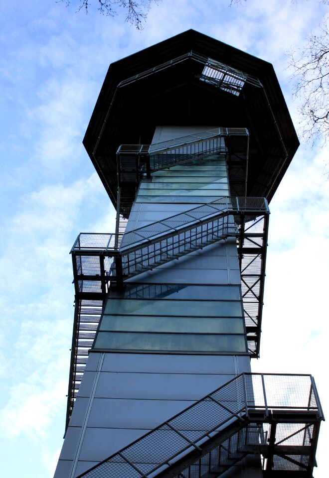 Building watching tower high