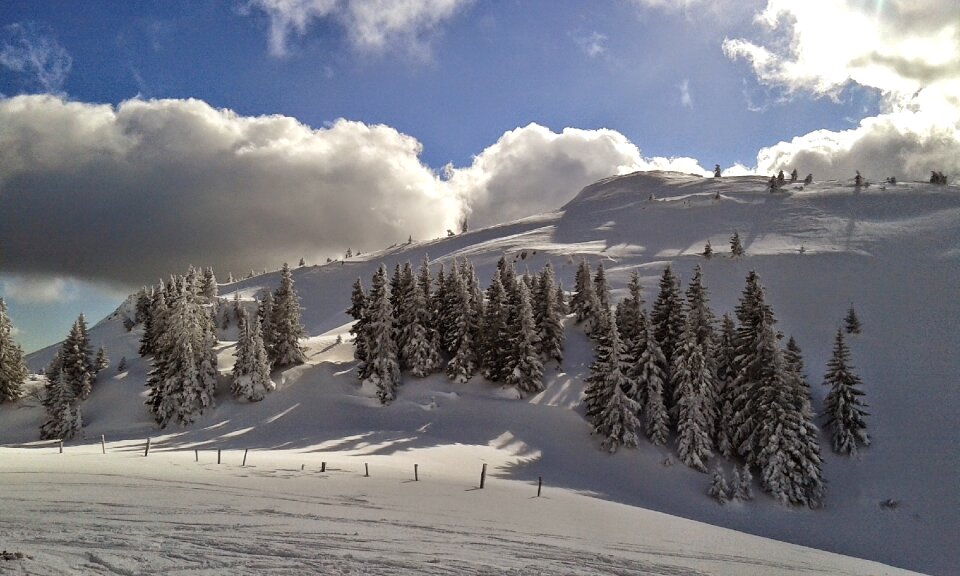 Mountain top sunny
