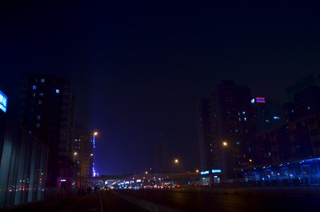 Beijing crossroads dim light photo