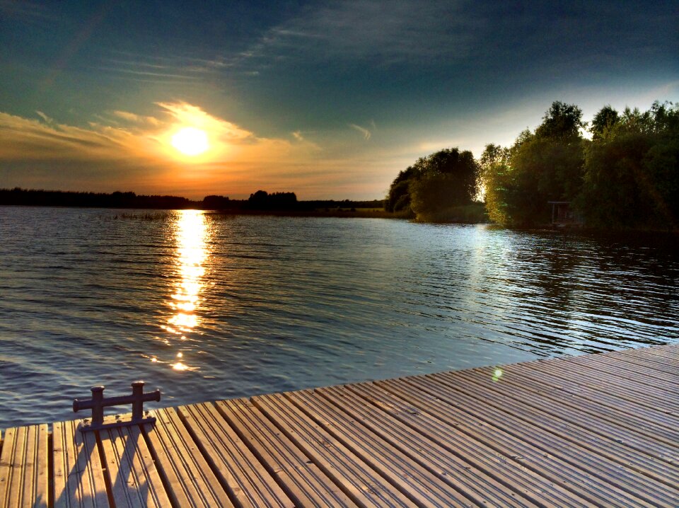 Abendstimmung water nature