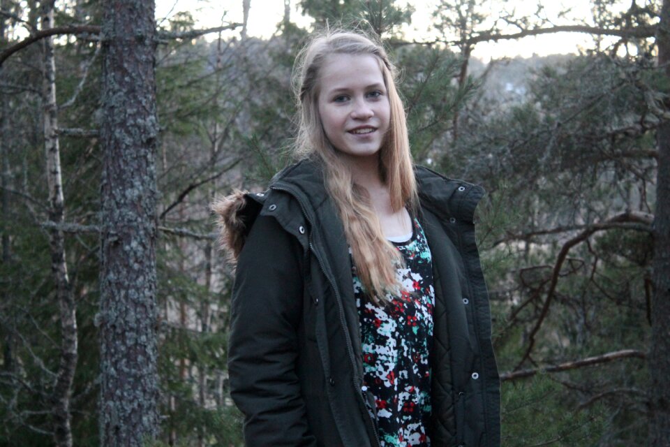 Blonde forest portrait