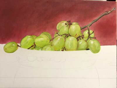 Still life colored pencil