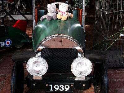 Stuffed animal teddy bear auto photo