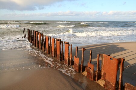 Swell baltic sea beach rest photo