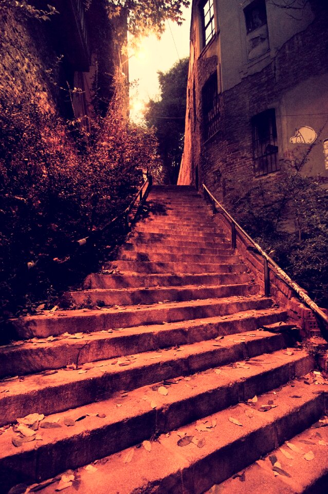 Dark city streets