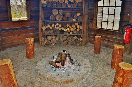 Wood fire combs thread cutting embers