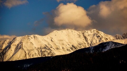 Mountains winter snow