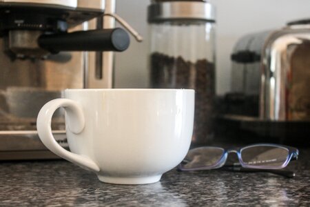 Espresso cappuccino latte photo