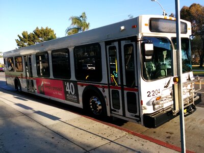 Commuters city bus vehicle