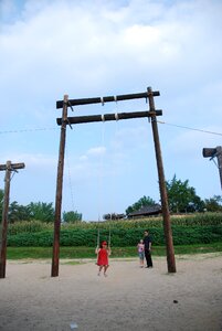 Swing korean traditional hahoe village photo