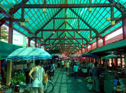 Market bangkok river