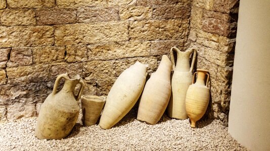 Jugs zweihenkliges pottery enghalsiger jar