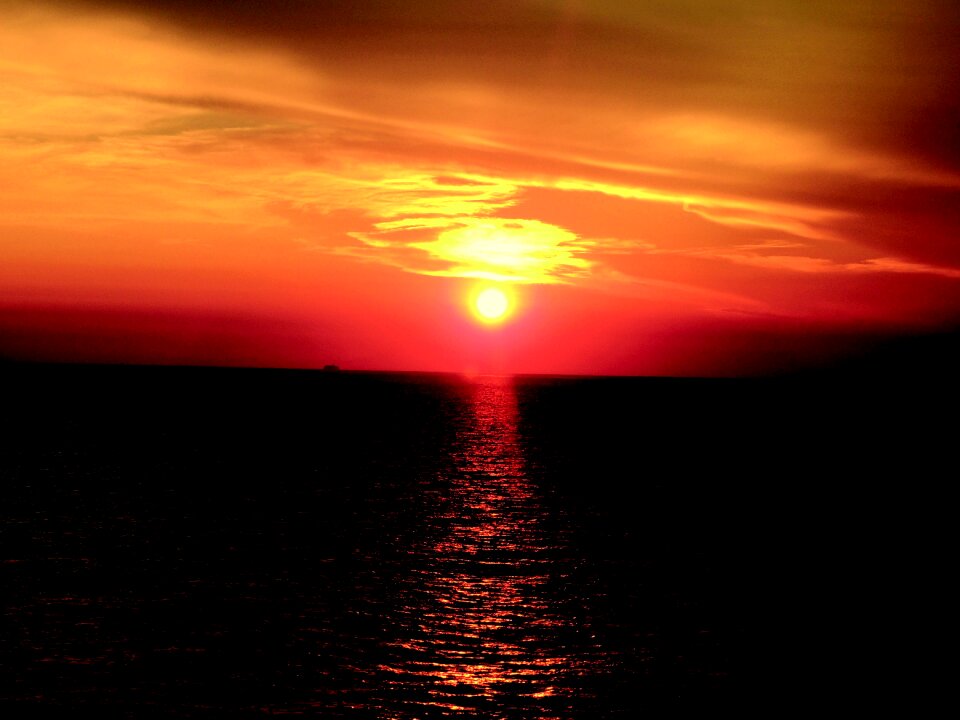 Corsican sunset ocean