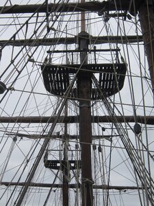 Rope mast sailboat photo