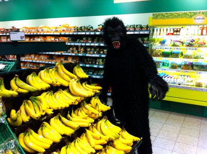Banana costume supermarket