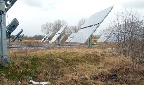 Solar photovoltaic solar electricity production photo