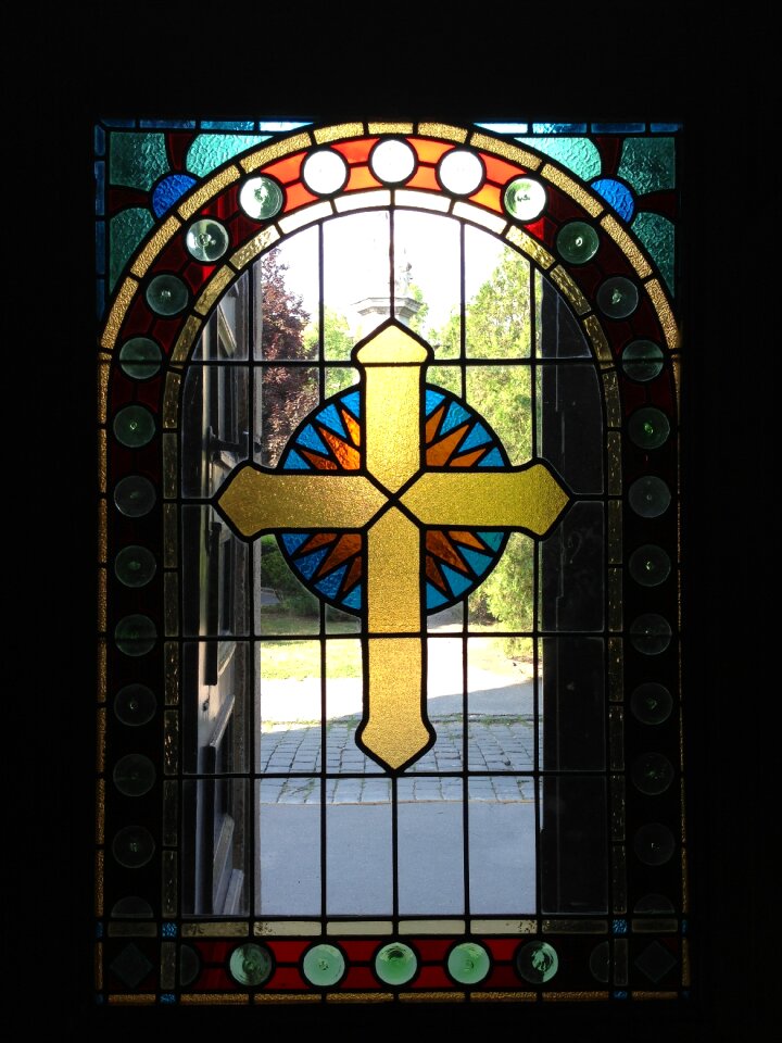 Glass window cross