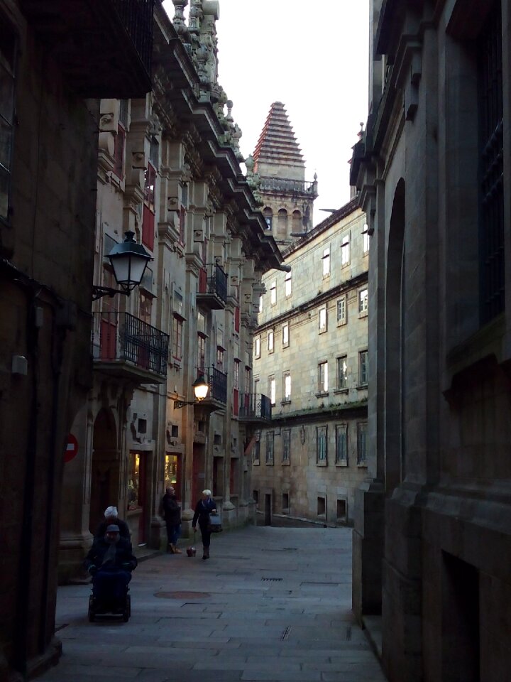 Santiago of compostela plaza de platerias galicia