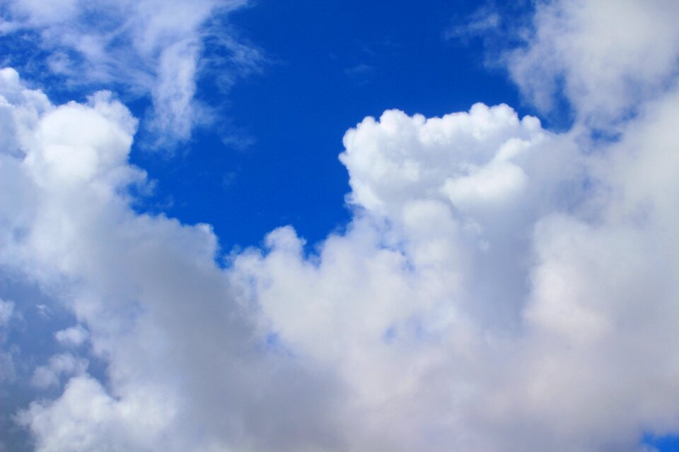 Landscape cloud blue sky