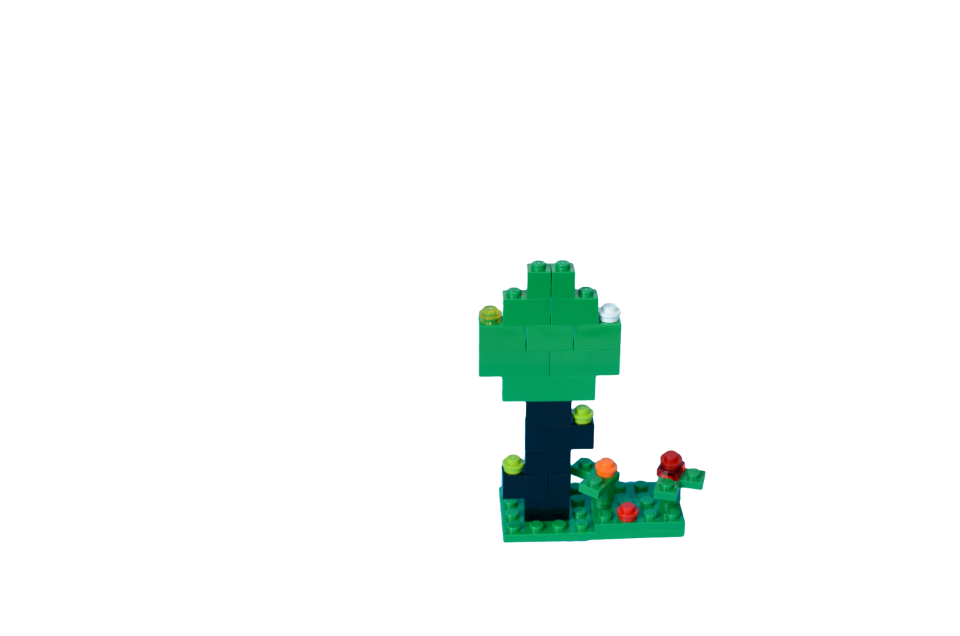 Flower plant plastic