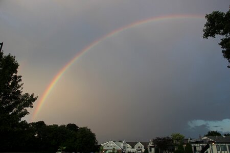Sky weather gray rainbow photo