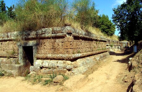 Grave cerveteri city of dead