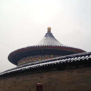 Snow building chinese style