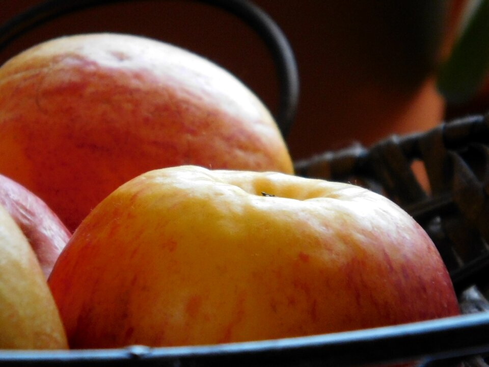 Healthy summer red apple