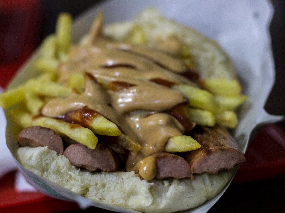 Potatoes hamburger hot