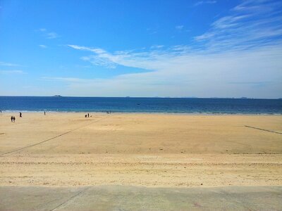 Blue cyan light blue blue sea photo