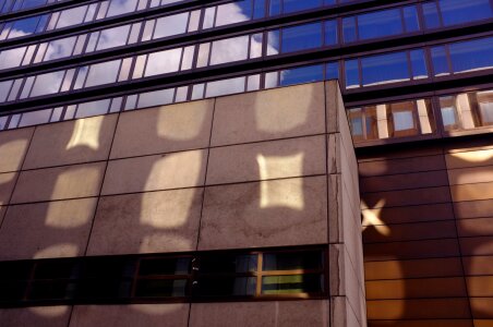 Building reflection budapest photo