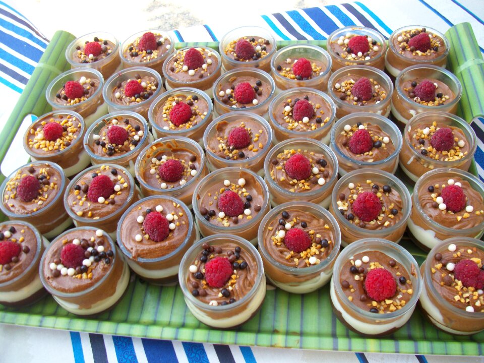 Verrines chocolate mousse sweet