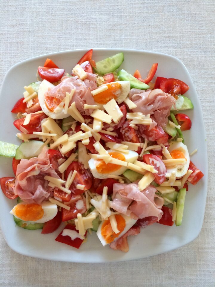 Salad plate raw food salad