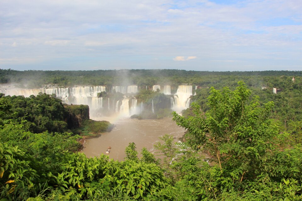 Landscape iguazu falls water falls