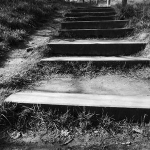 Stairs gradually upward