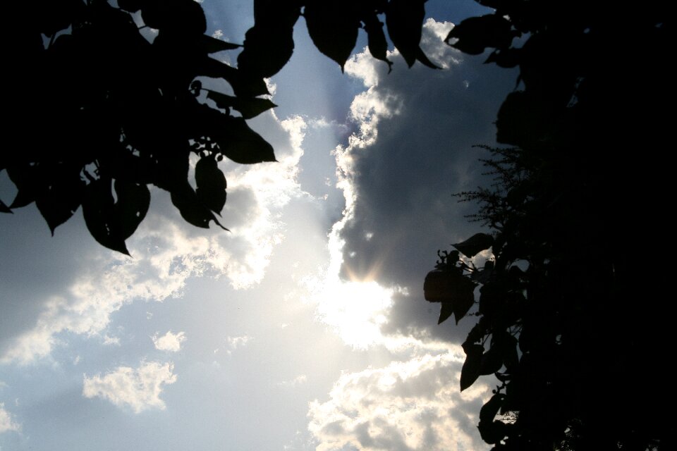 Clouds light shimmer