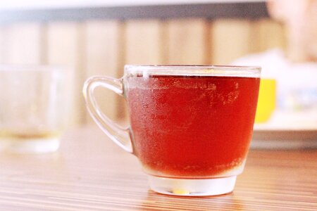Beverage black tea glass photo