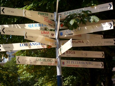 Sign bordeaux orientation