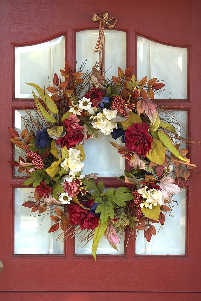 Autumn leaves flowers