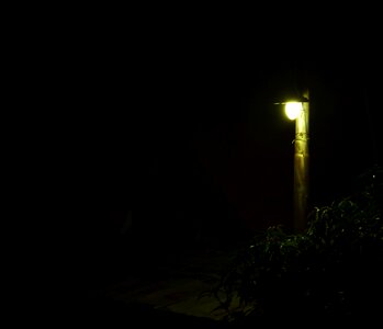 Street lamp village silence photo