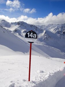 Alpine departure snow photo