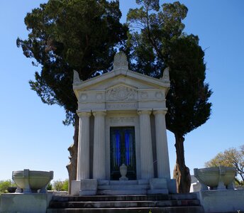 Building cemetery grave stones