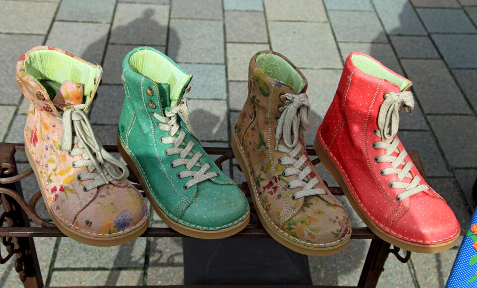 Boots colorful clothing