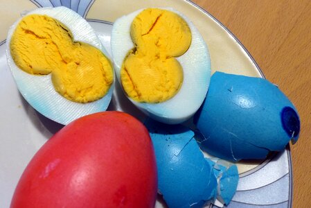 Two easter egg colorful