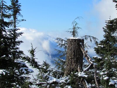 Snow mountain travel