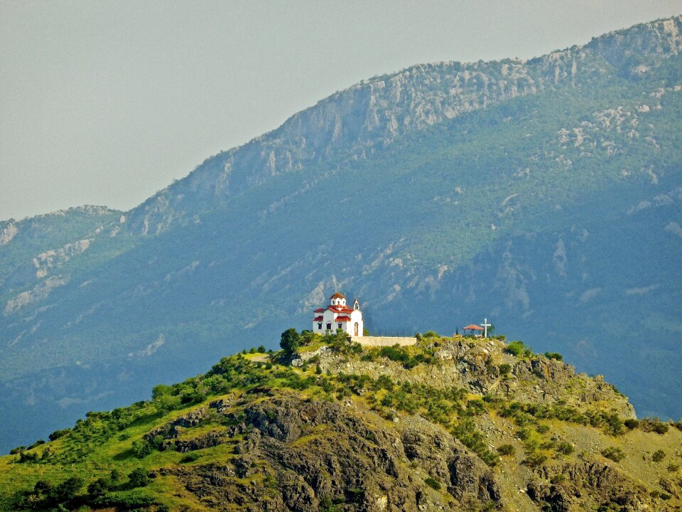 Mountains view architecture