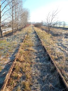 Railroad tracks railway rail traffic photo