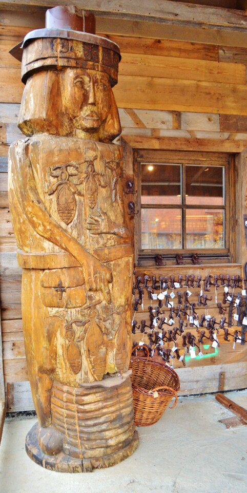 Hand carved art figure