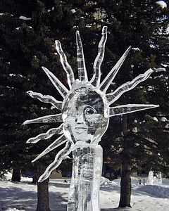 Carving sculpture frozen photo