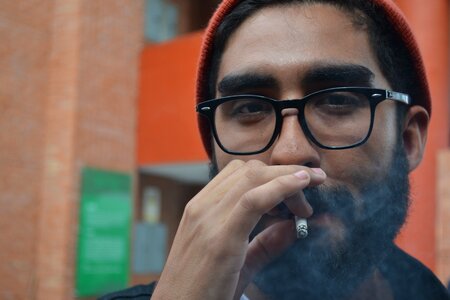 Smoking peaceful cancer